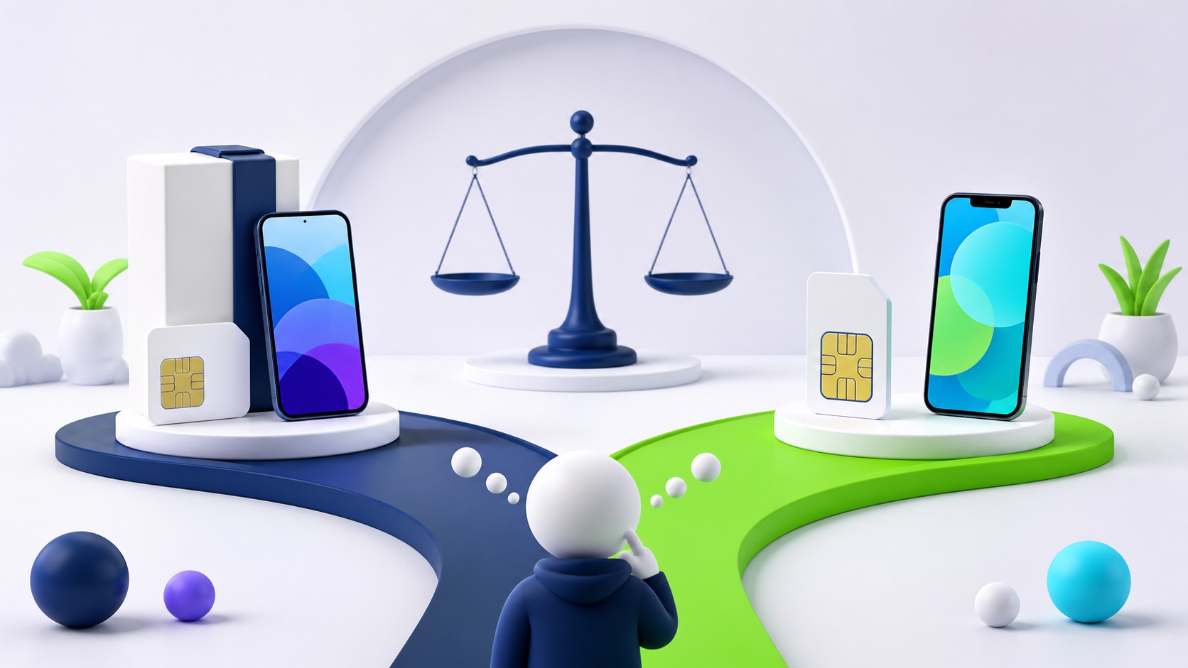 Illustration: Handytarif mit oder ohne Smartphone?