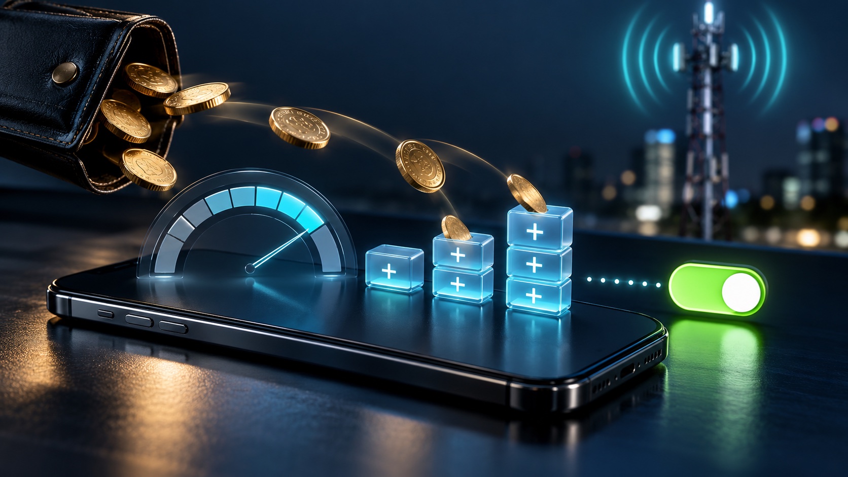 Illustration: Datenautomatik beim Handyvertrag: Kosten erkennen und deaktivieren